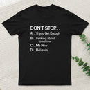 Dont Stop 80S Songs Multiple Choice Inkestyle T-Shirt