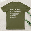Dont Stop 80S Songs Multiple Choice Inkestyle T-Shirt