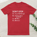 Dont Stop 80S Songs Multiple Choice Inkestyle T-Shirt