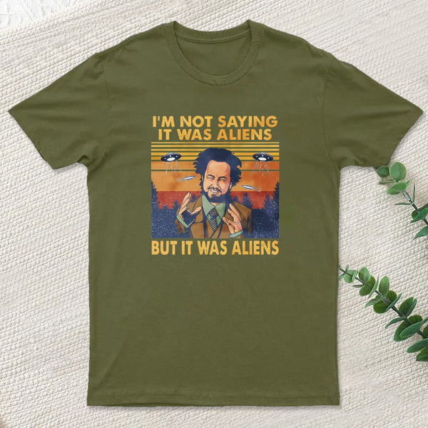 Giorgio Tsoukalos Aliens It Was Aliens Inkestyle T-Shirt