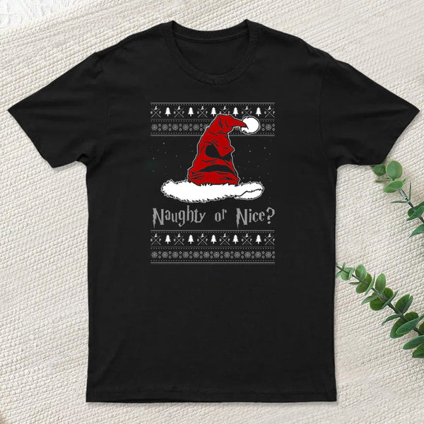Naughty Or Nice Sorting Santa Claus Inkestyle T-Shirt