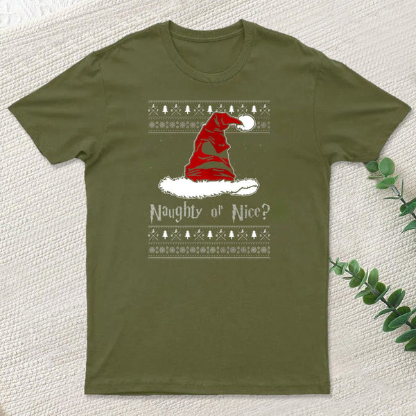Naughty Or Nice Sorting Santa Claus Inkestyle T-Shirt