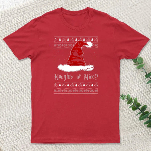 Naughty Or Nice Sorting Santa Claus Inkestyle T-Shirt