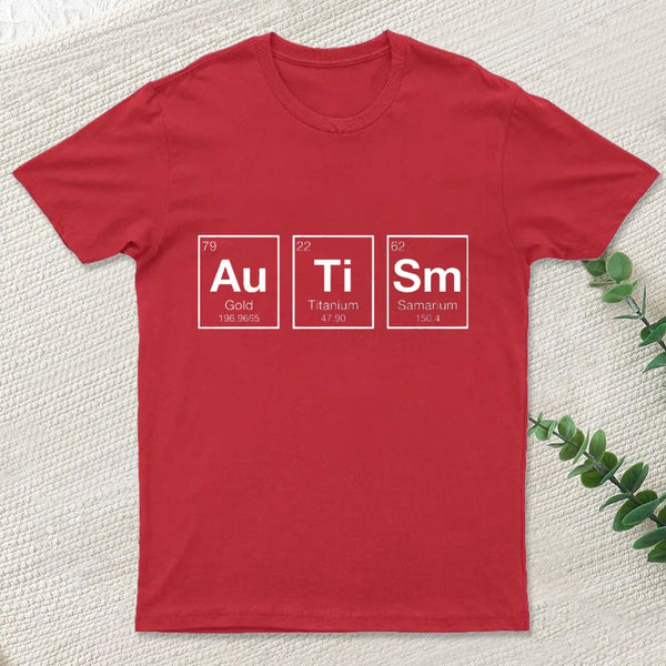 Autism Periodic Table Nerd T-Shirt