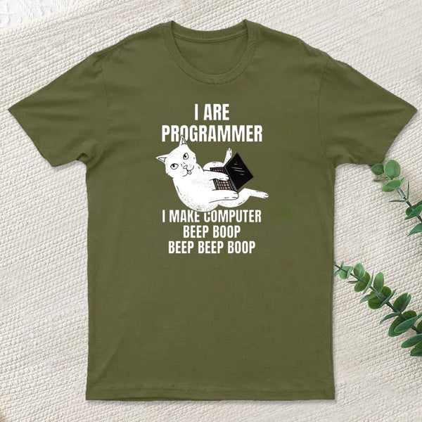 I Are Programmer Computer Cat T-Shirt