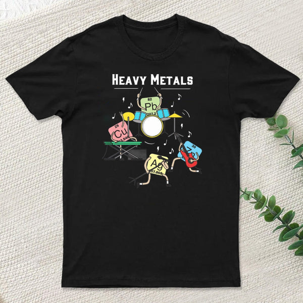 Heavy Metals Rock Chemistry Physics Periodic Table Of Elements Inkestyle T-Shirt