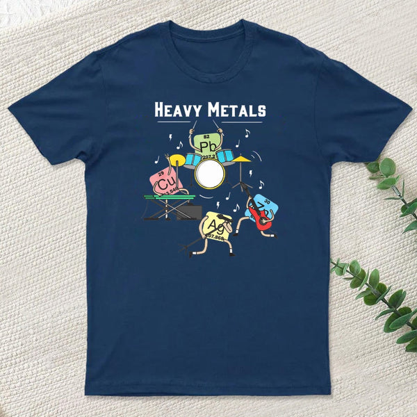 Heavy Metals Rock Chemistry Physics Periodic Table Of Elements Inkestyle T-Shirt
