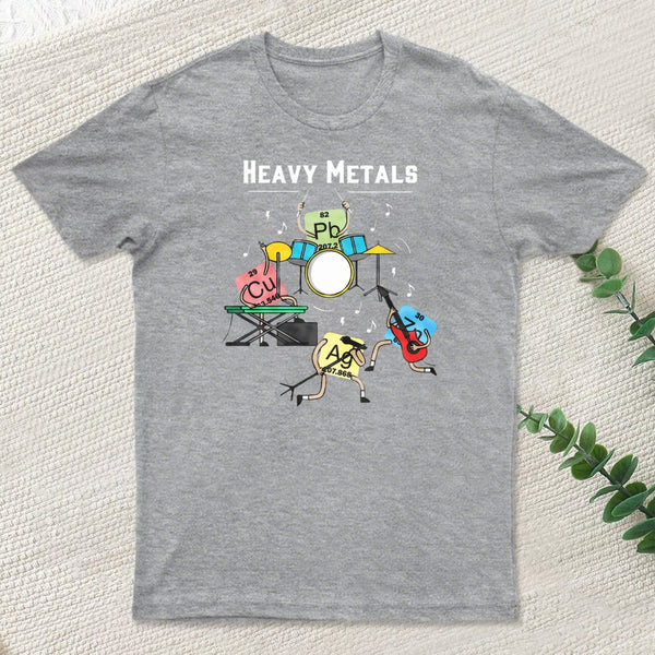 Heavy Metals Rock Chemistry Physics Periodic Table Of Elements Inkestyle T-Shirt