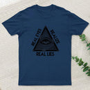 Real Eyes Realize Real Lies Pyramid Eye T-shirt