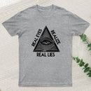 Real Eyes Realize Real Lies Pyramid Eye T-shirt