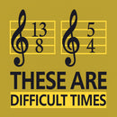 Difficult Times Front and Back Printed T-Shirt