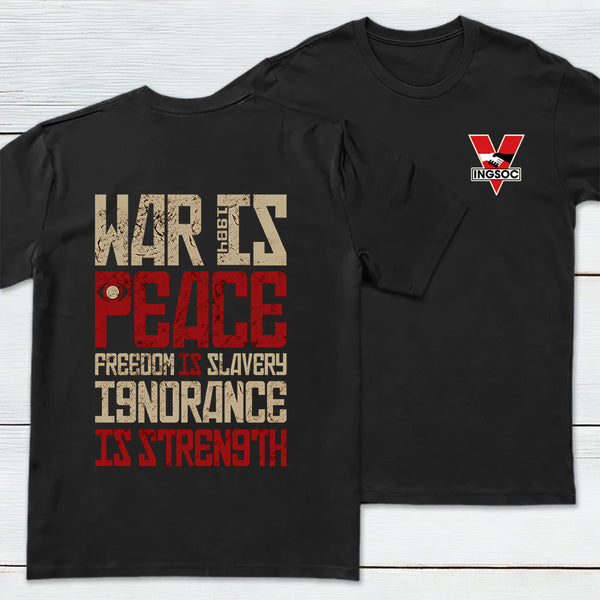 Dystopia Truths Front and Back Printed T-Shirt