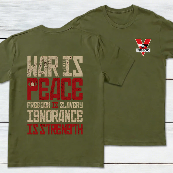 Dystopia Truths Front and Back Printed T-Shirt