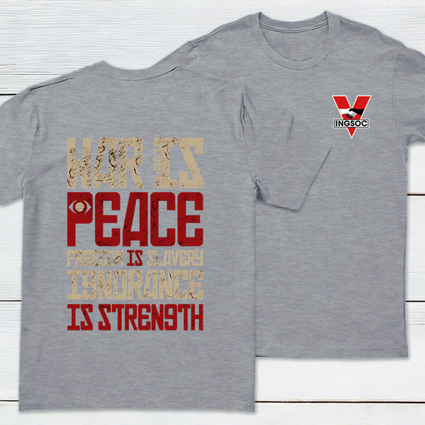 Dystopia Truths Front and Back Printed T-Shirt