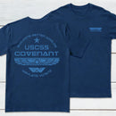 Personalized Weyland Yutani SkyBlue Front and Back Printed T-Shirt