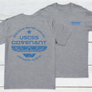 Personalized Weyland Yutani SkyBlue Front and Back Printed T-Shirt