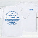 Personalized Weyland Yutani SkyBlue Front and Back Printed T-Shirt