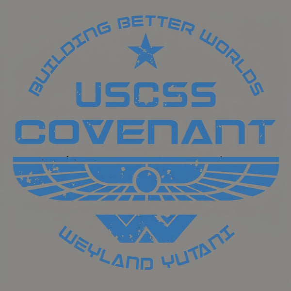 Personalized Weyland Yutani SkyBlue Front and Back Printed T-Shirt