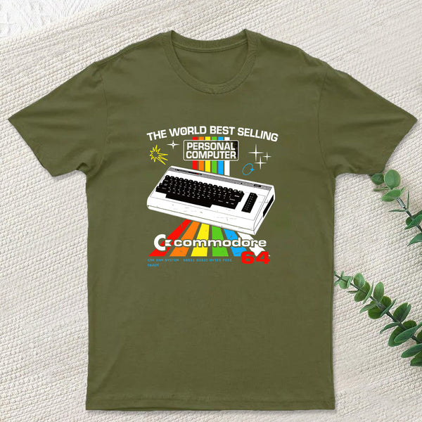Retro Games Commodore 64 Personal Computer T-Shirt