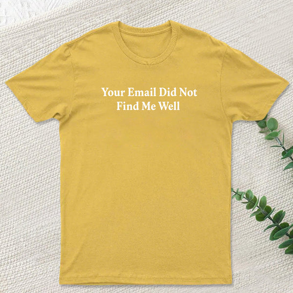 Your Email Didn't Find Me Well T-Shirt