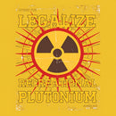 Legalize Recreational Plutonium Front and Back Printed T-Shirt