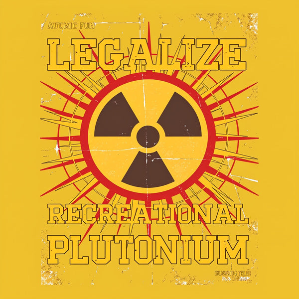 Legalize Recreational Plutonium Front and Back Printed T-Shirt