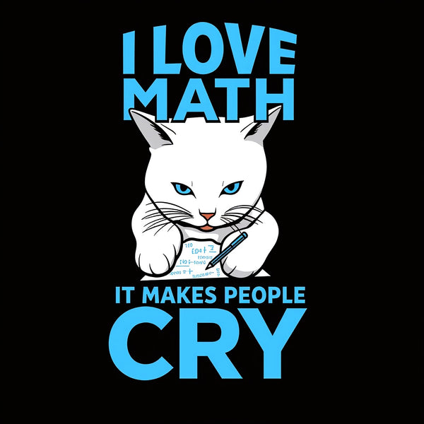 Funny Mathematics Cat Math Mathematician T-Shirt