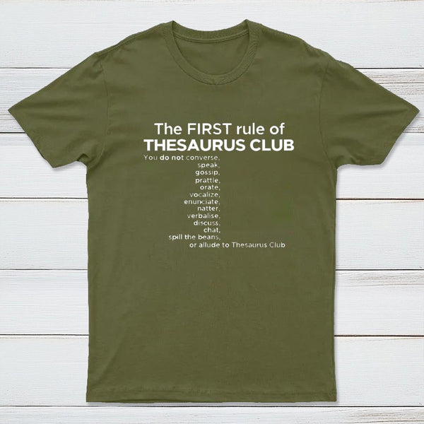 The First Rules Of Thesaurus Club T-Shirt
