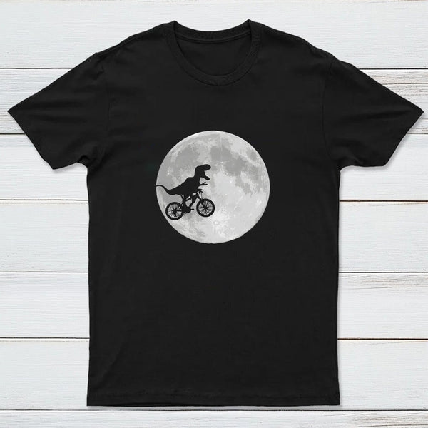 Dinosaur Bike And Moon T-Shirt