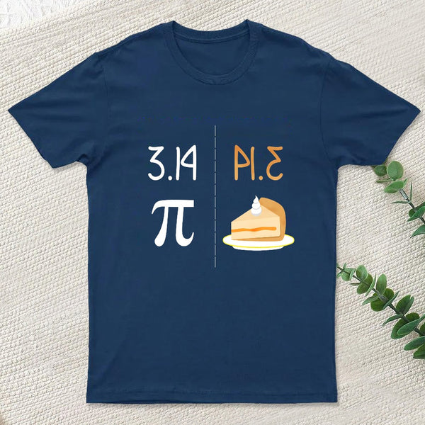 Funny Pi Mirror Image Of 3.14 Is Pie T-Shirt