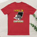 Funny Cat Of A Computer Scientist T-Shirt