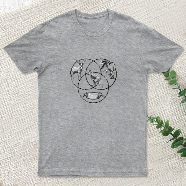 Kangaroo Venn Diagram T-Shirt
