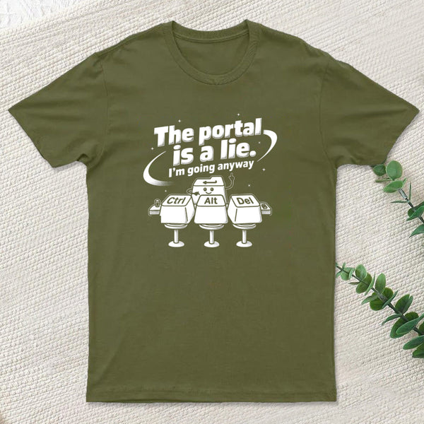 The Portal Is A Lie Inkestyle T-Shirt