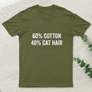 60 Cotton 40 Cat Hair T-Shirt