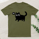 Black Cat Says No T-Shirt
