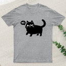 Black Cat Says No T-Shirt