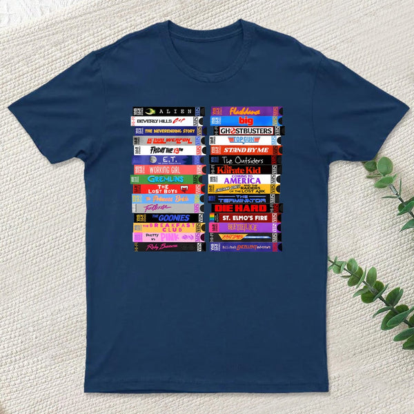 Retro 80S Movies Vhs Stacks T-Shirt