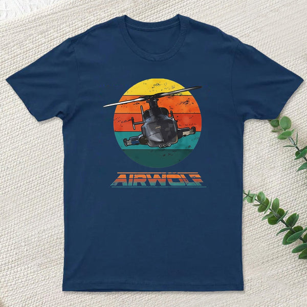 Airwolf Sunset 1980S Retro T-Shirt