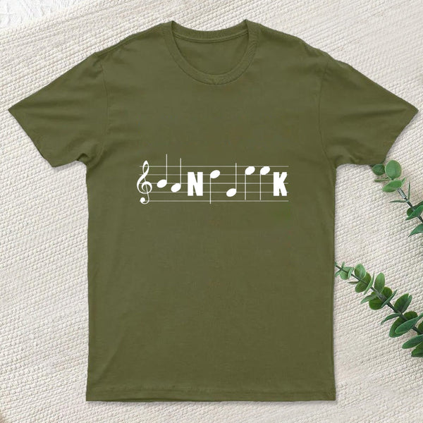 Funny Band Marching Band Music Notes Staff Clef Tee Classic T-Shirt