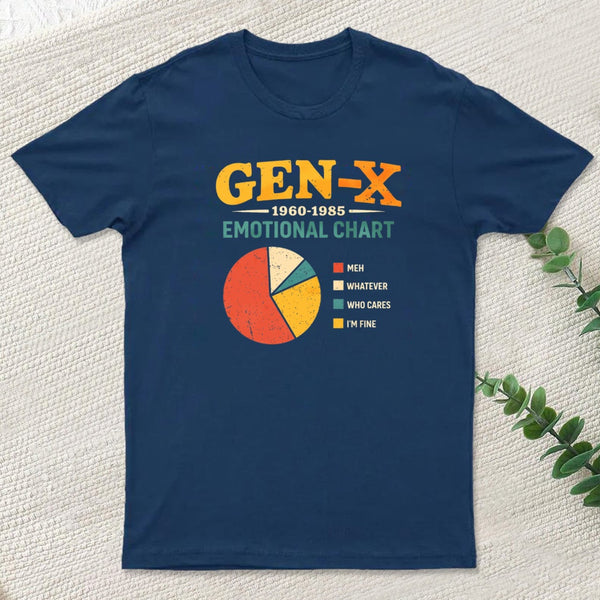 Gen X Emotional Chart T-Shirt