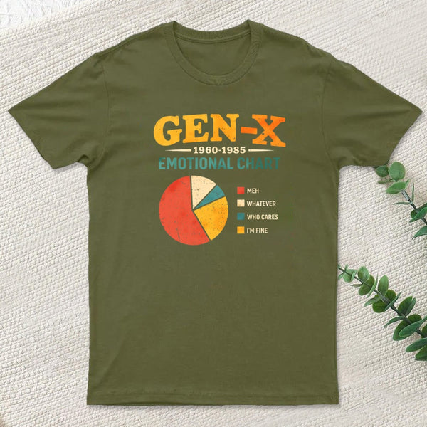 Gen X Emotional Chart T-Shirt