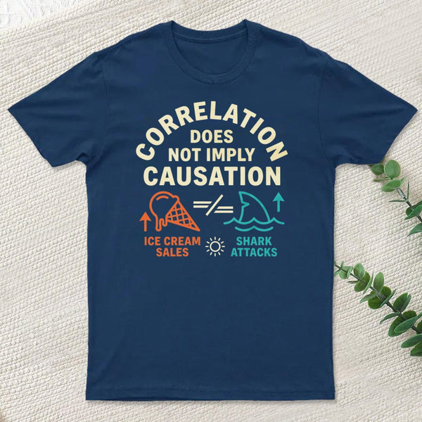 Correlation Does Not Imply Causation T-Shirt