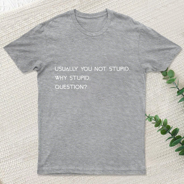 Why Stupid Question T-Shirt