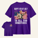 Smokey and the Bandit 4th of July Funny Sumbitches Independence Day T-Shirt