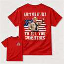 Smokey and the Bandit 4th of July Funny Sumbitches Independence Day T-Shirt
