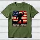 Bigfoot American Flag 1776 2026 250 Years Of Freedom Independence Day T-Shirt