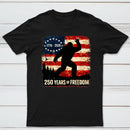Bigfoot American Flag 1776 2026 250 Years Of Freedom Independence Day T-Shirt
