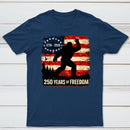 Bigfoot American Flag 1776 2026 250 Years Of Freedom Independence Day T-Shirt
