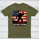 Bigfoot American Flag 1776 2026 250 Years Of Freedom Independence Day T-Shirt