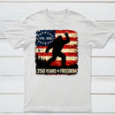 Bigfoot American Flag 1776 2026 250 Years Of Freedom Independence Day T-Shirt